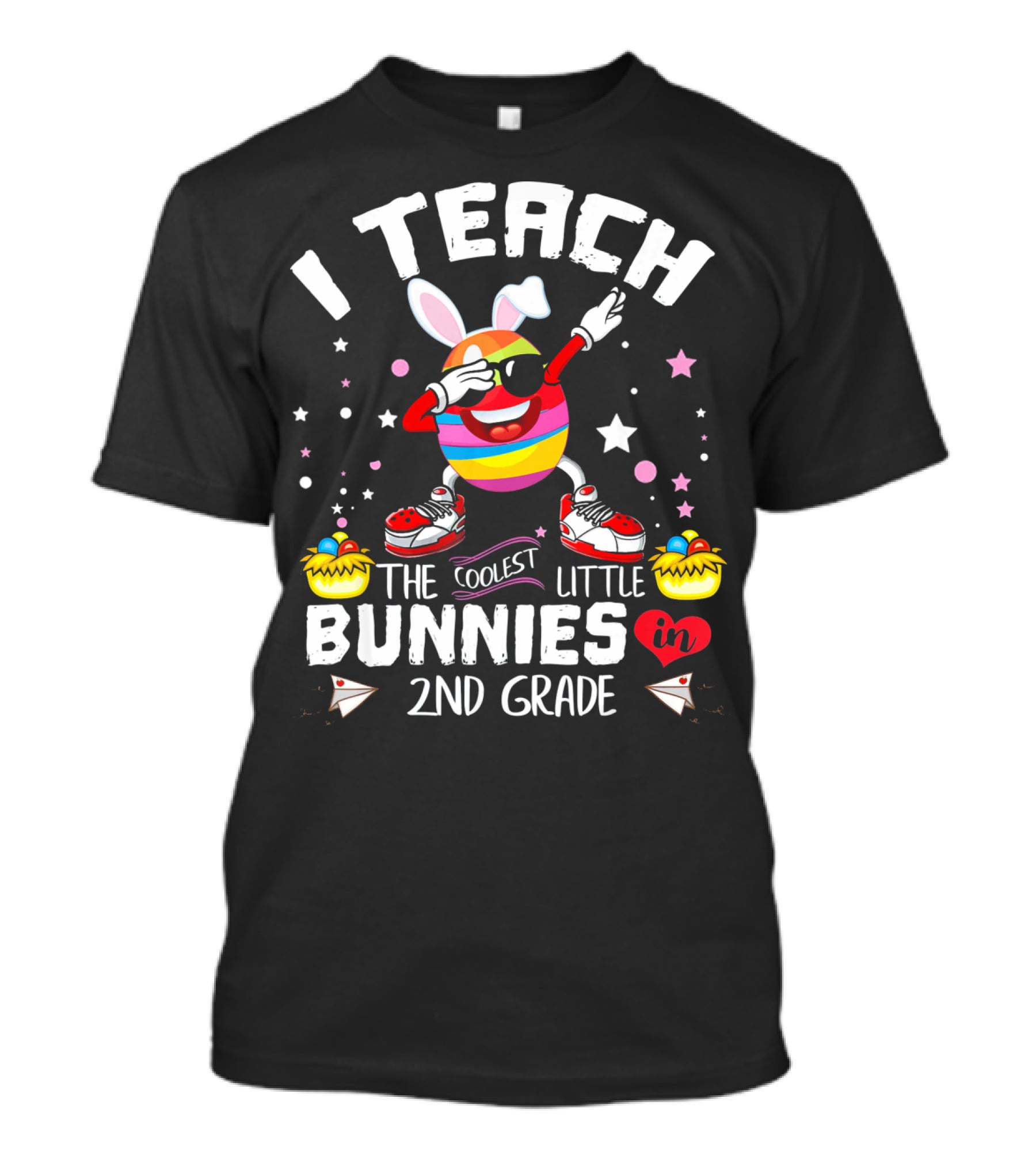 I Teach The Coolest Little Bunnies In 2nd Grade T-Shirt
