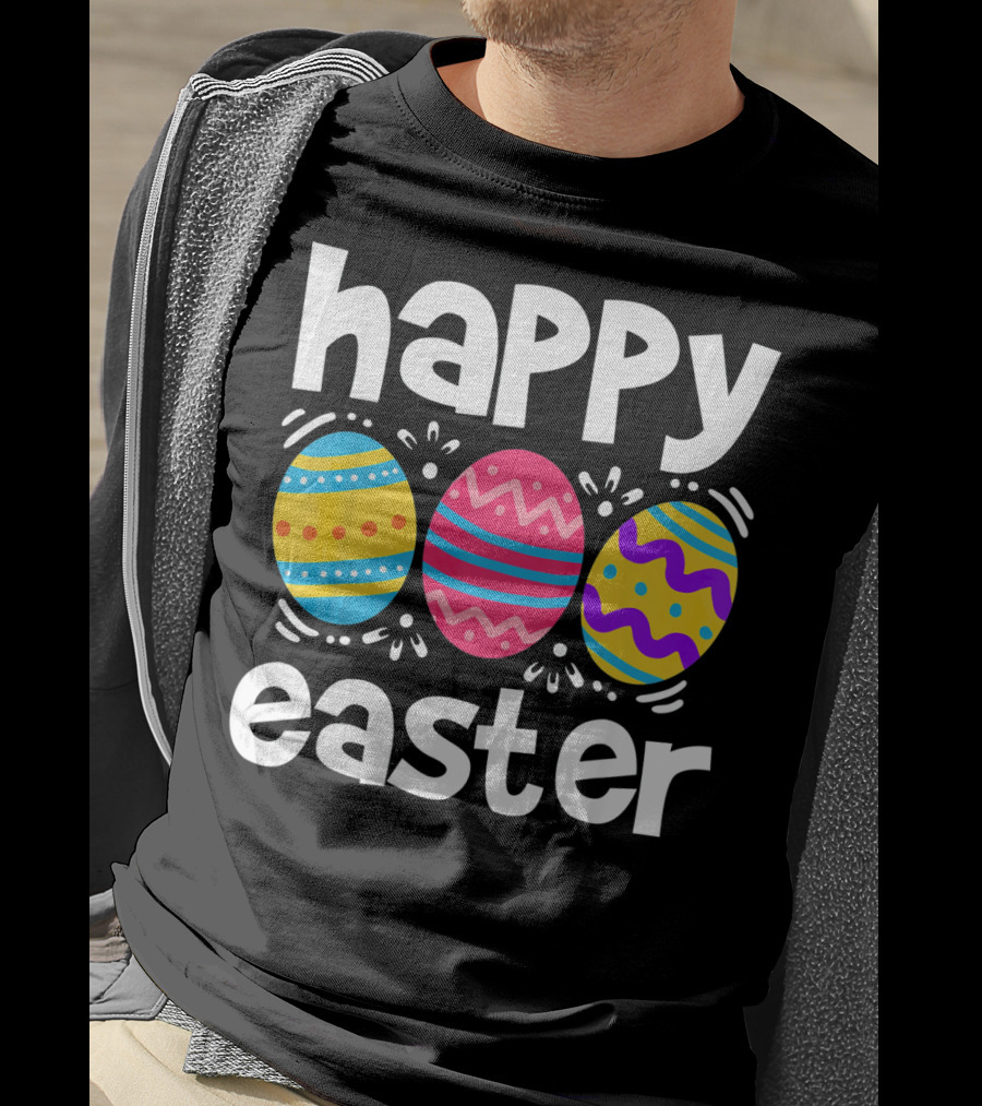 Happy Easter Colorful Eggs T-Shirt