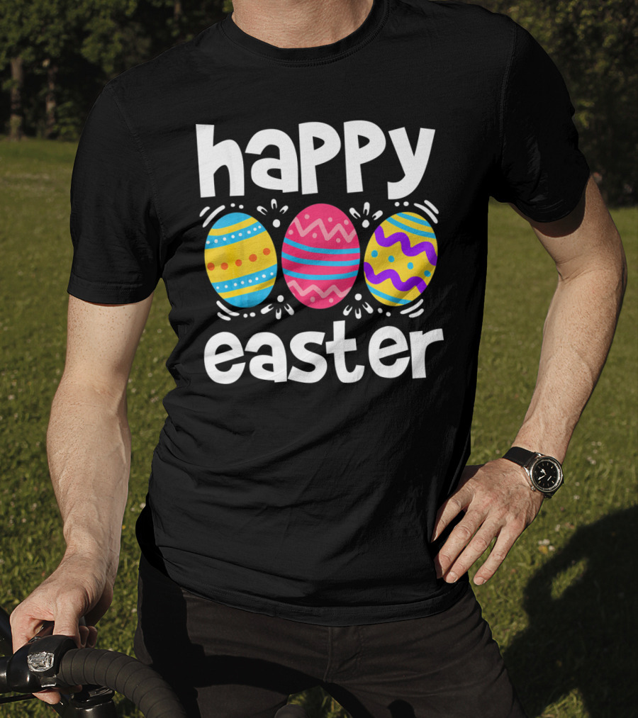 Happy Easter Colorful Eggs T-Shirt