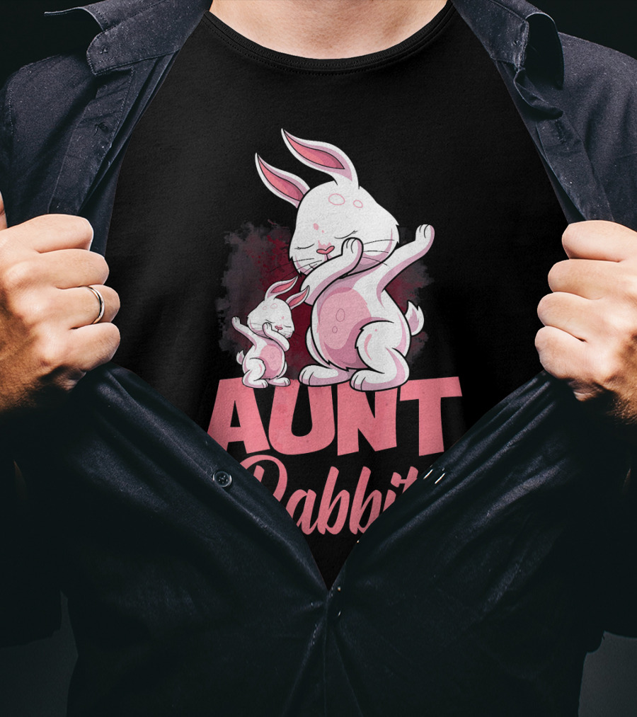 Aunt Rabbit Matching Family Bunny Fun T-Shirt