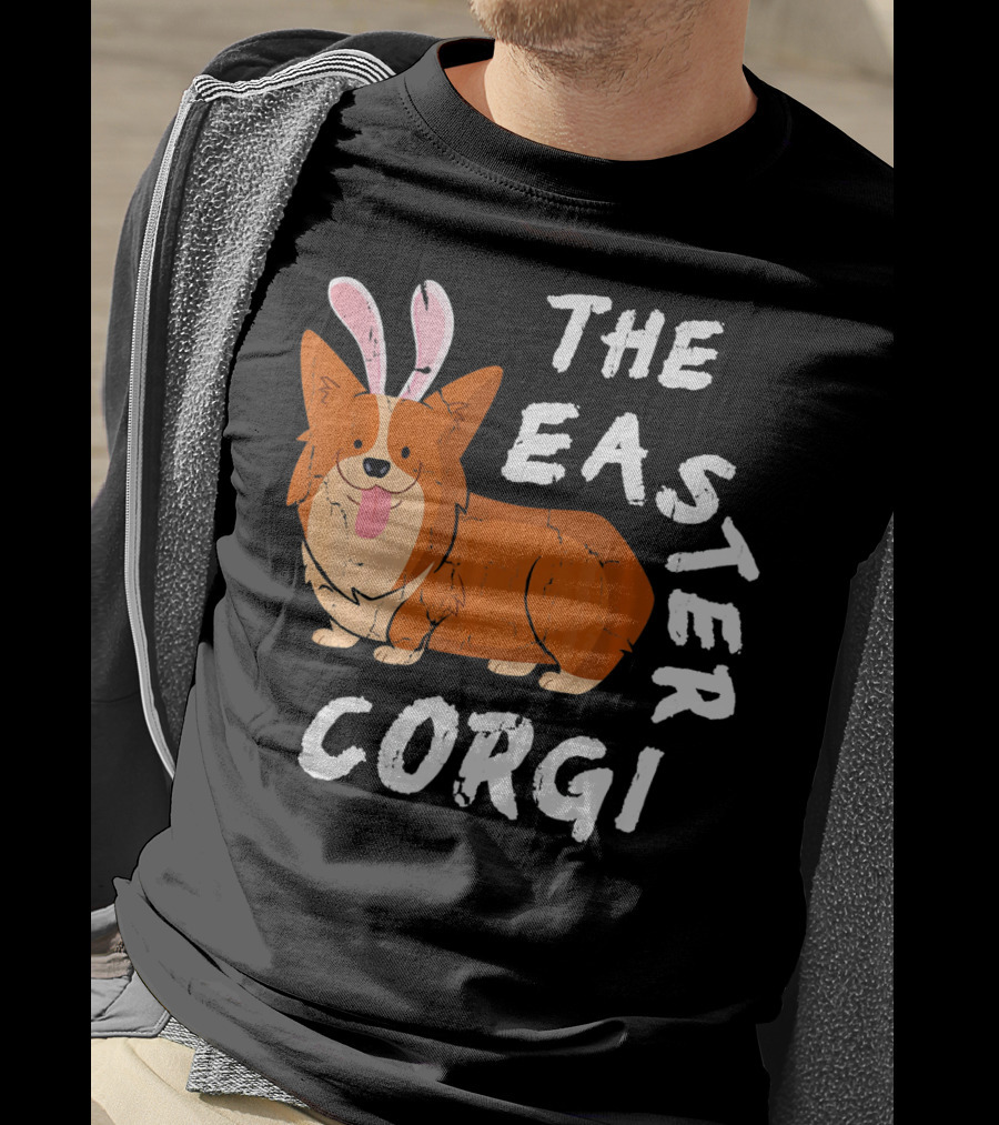 The Easter Corgi Bunny Ears T-Shirt