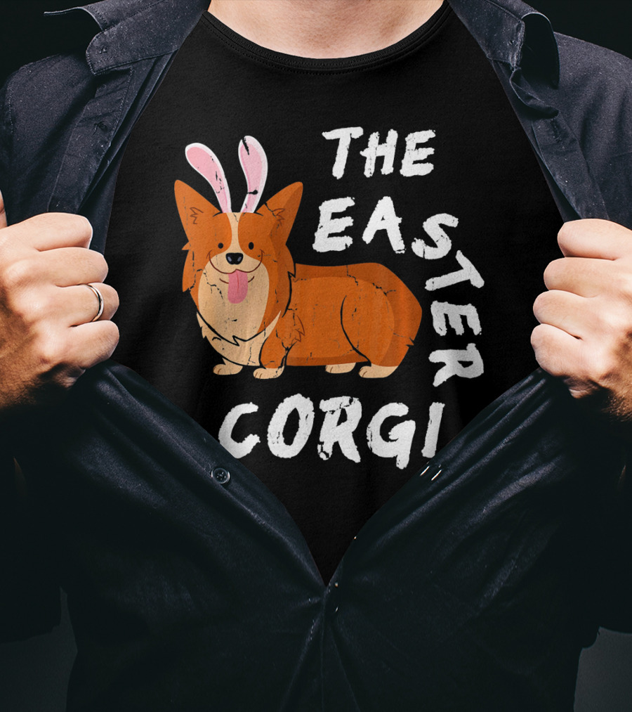 The Easter Corgi Bunny Ears T-Shirt