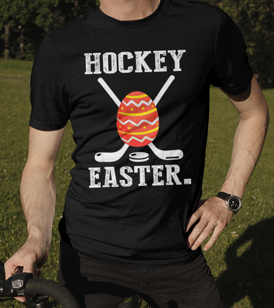 Hockey Easter Egg Crossed Sticks T-Shirt