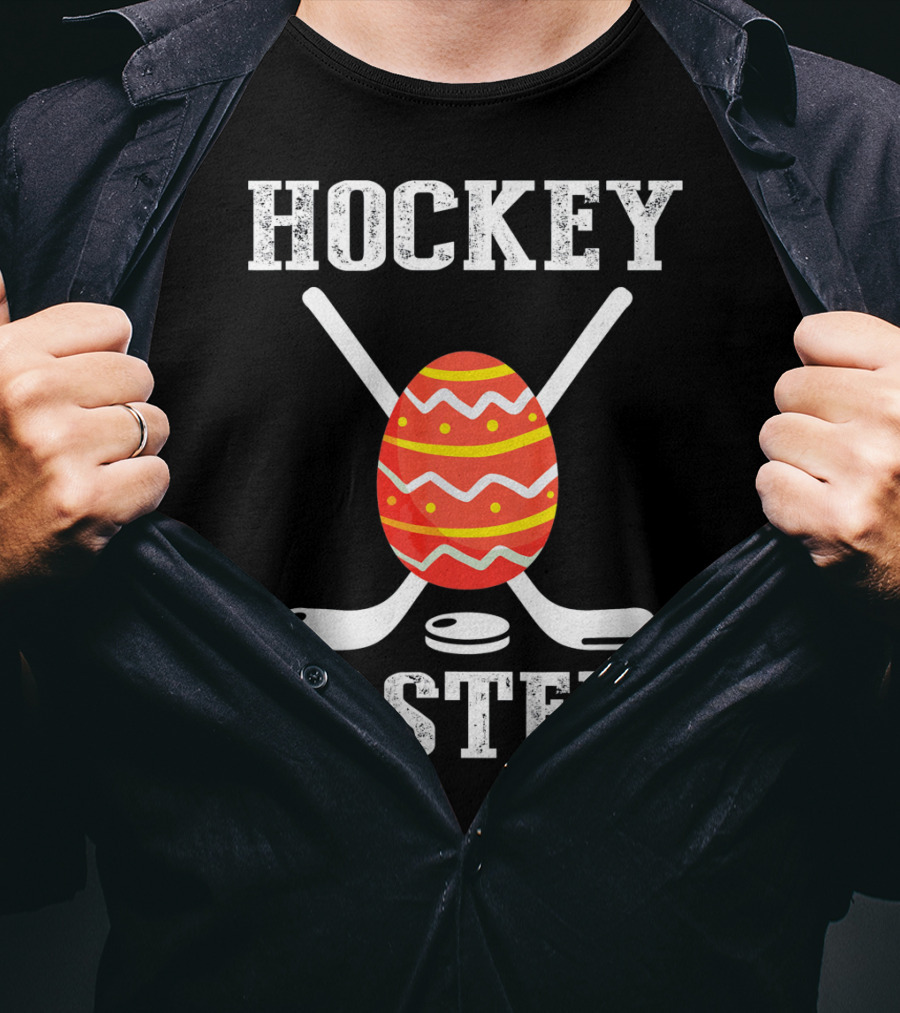 Hockey Easter Egg Crossed Sticks T-Shirt