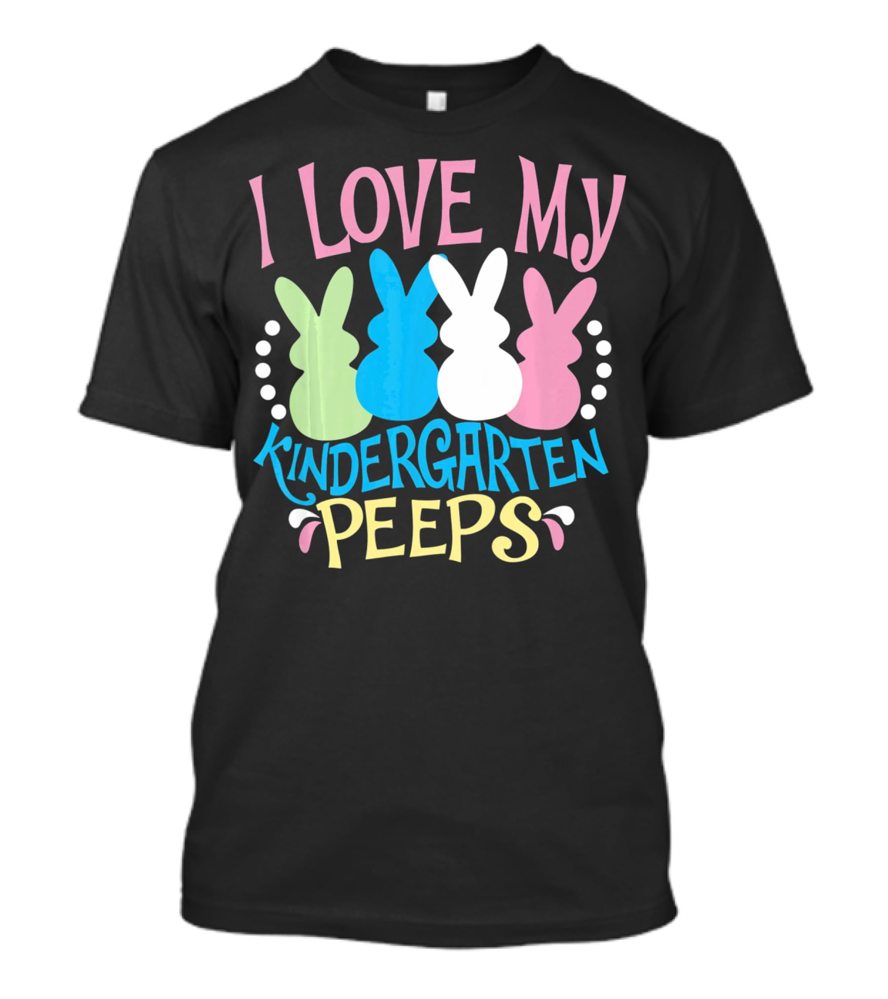 I Love My Kindergarten Peeps Easter Bunnies T-Shirt