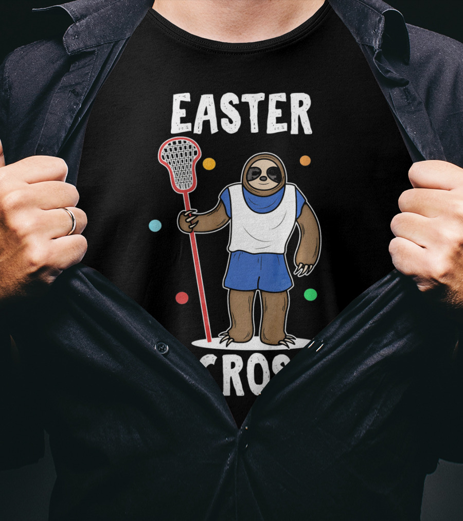 Easter Lacrosse Funny Easter Idea Happy Easte T-Shirt