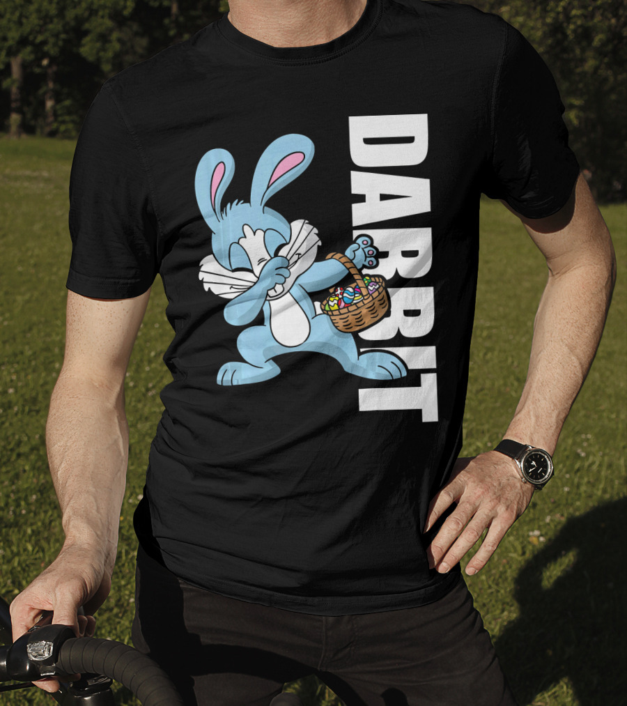 Easter Basket Stuffers Kids Dabbin Dabbit Rabbit With Eggs T-Shirt