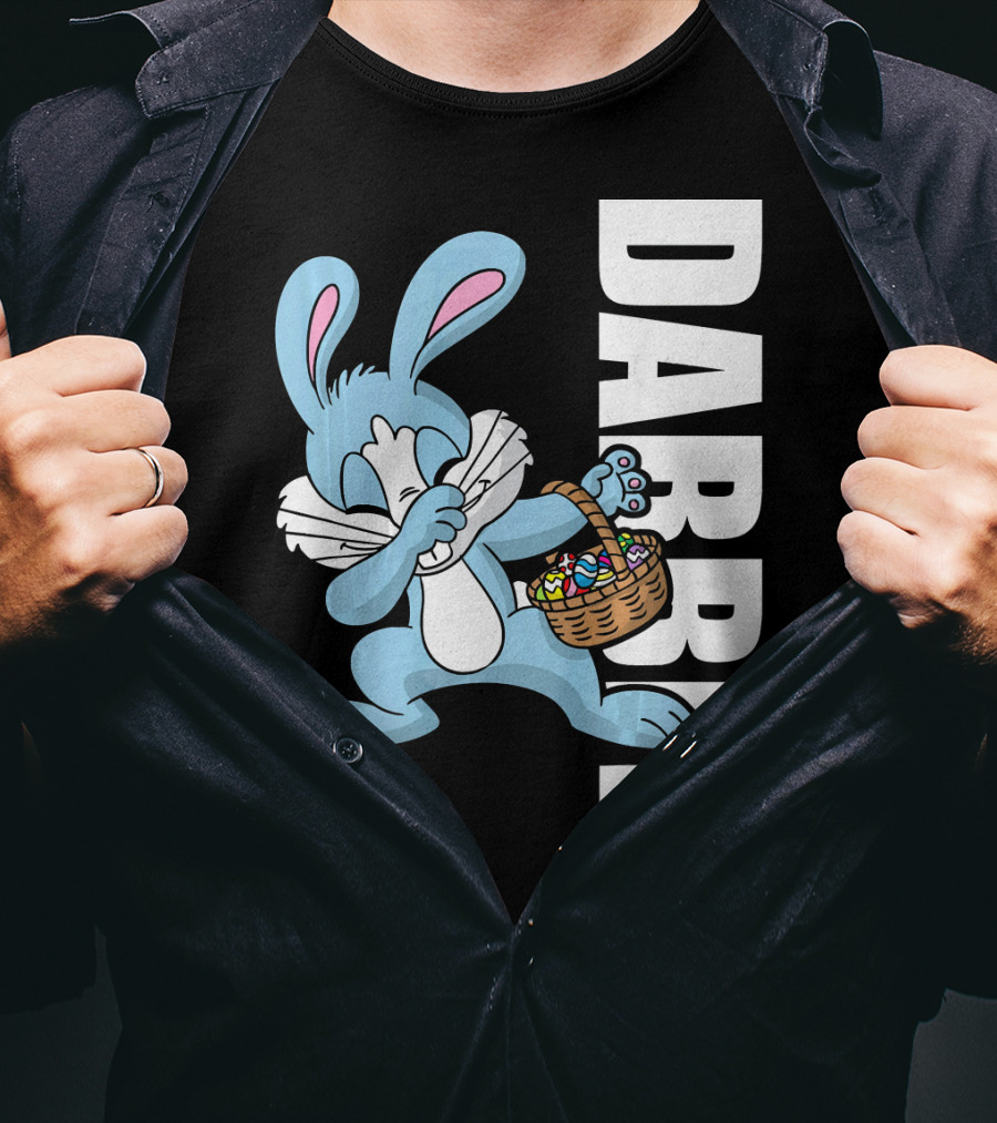 Easter Basket Stuffers Kids Dabbin Dabbit Rabbit With Eggs T-Shirt