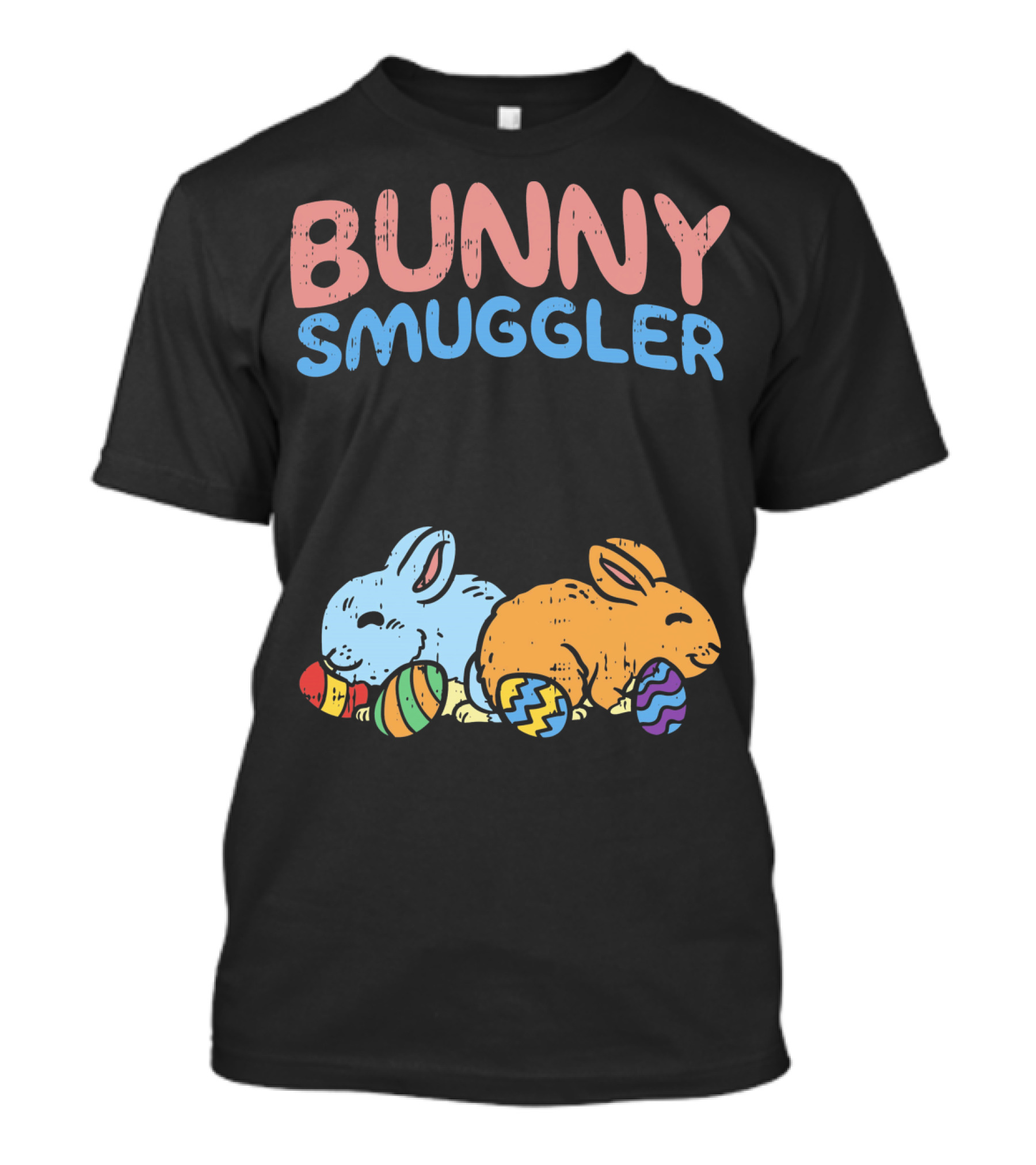 Bunny Smuggler Twins Easter Pregnancy T-Shirt