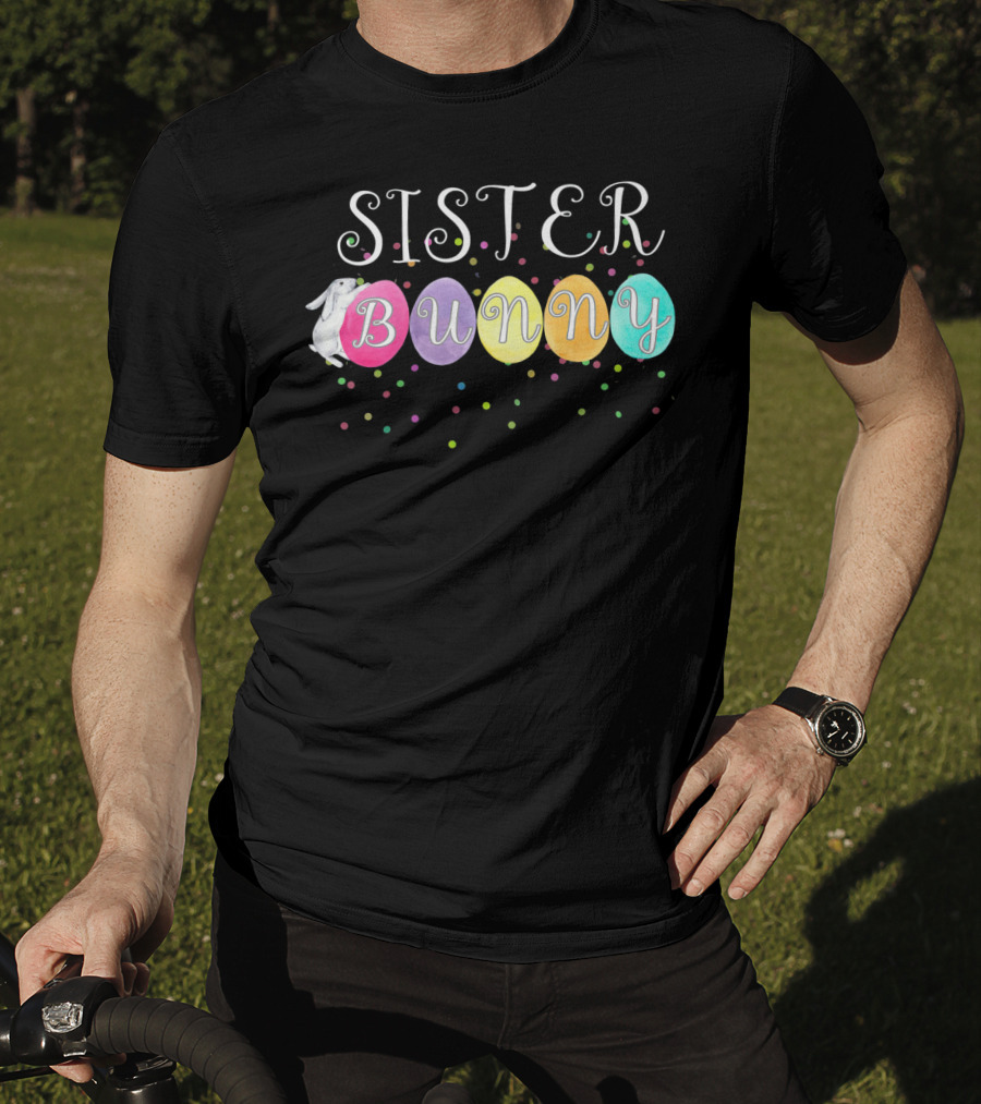 SISTER BUNNY Colorful Eggs Kids T-Shirt