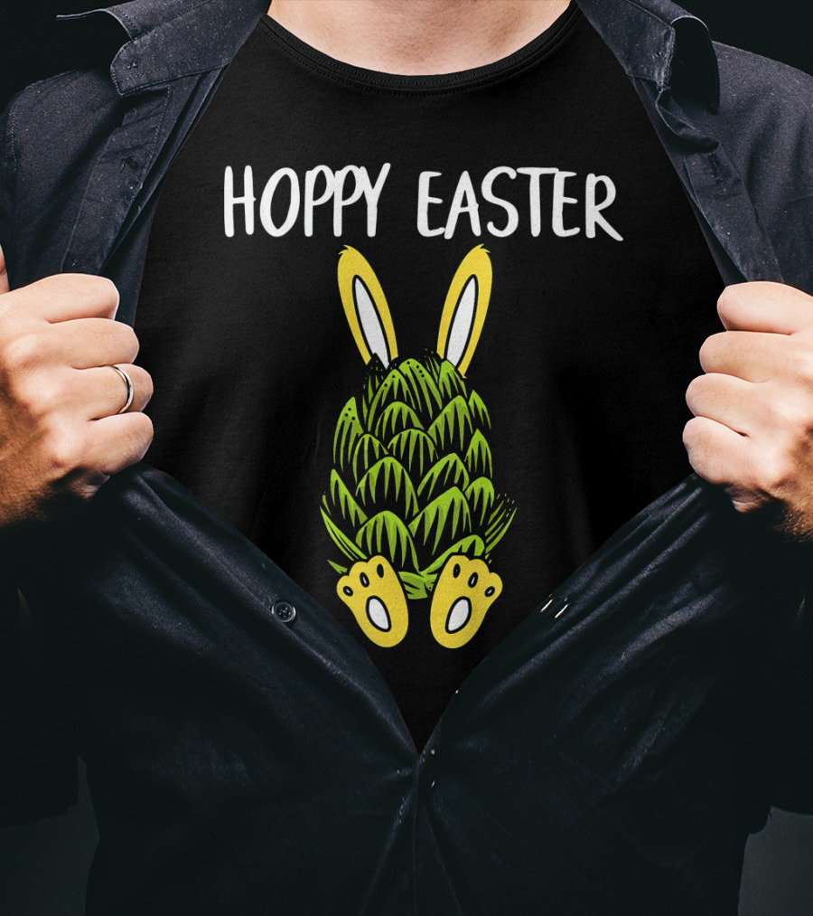 Hoppy Easter Bunny Rabbit Beer Hops T-Shirt