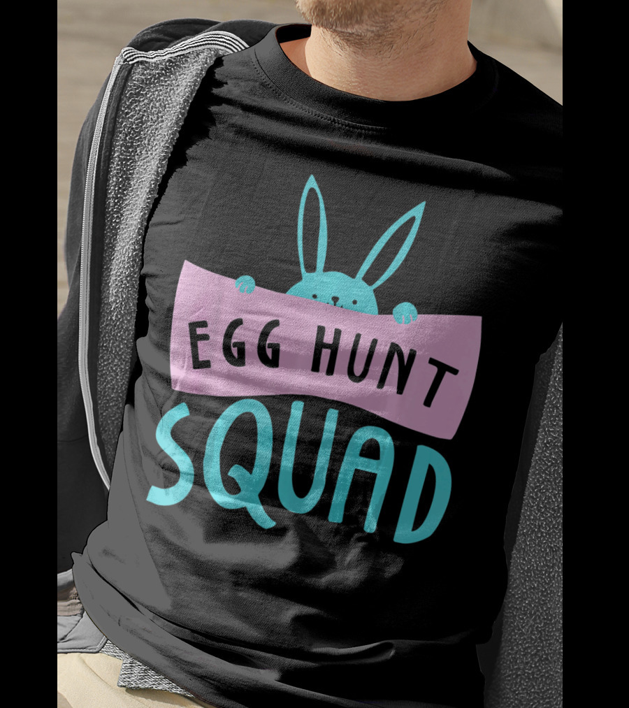 Egg Hunt Squad Easter Bunny Banner T-Shirt