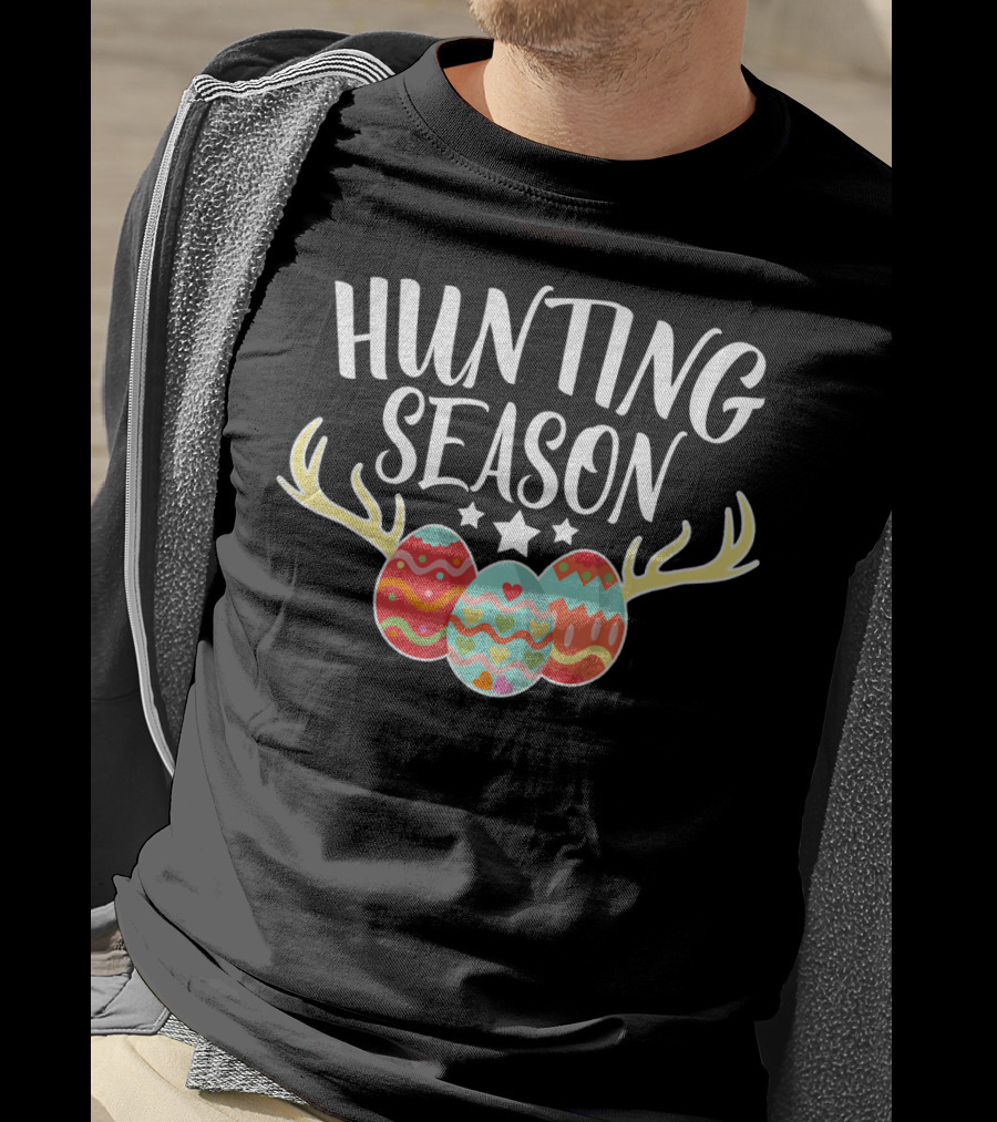 Hunting Season Happy Easter Kids Boys Girl T-Shirt