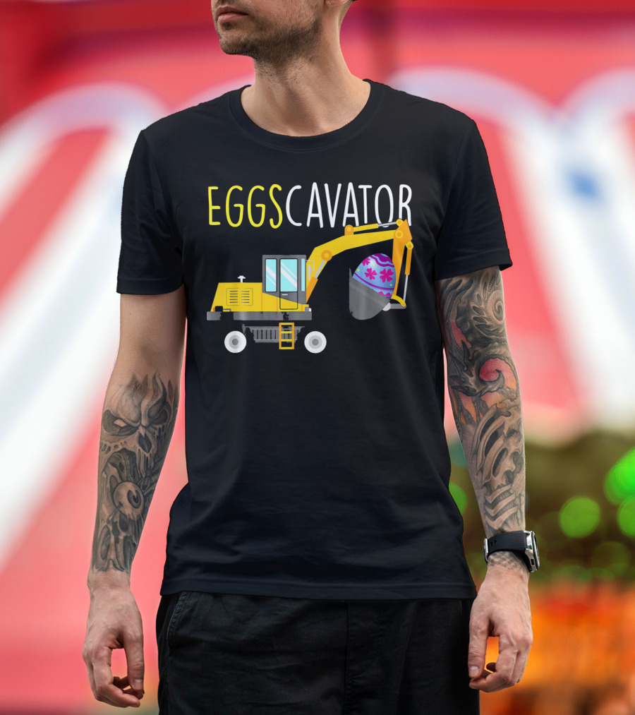 EGGSCAVATOR Funny Dinosaurs T Rex Hates Egg Hunts T-Shirt