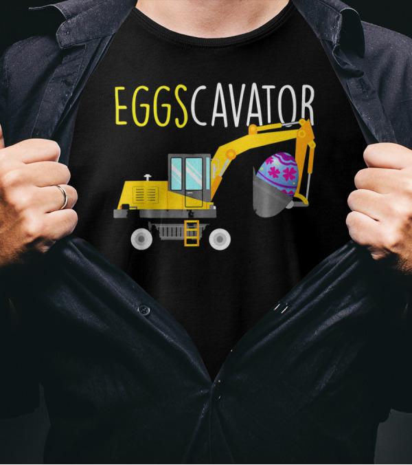 EGGSCAVATOR Funny Dinosaurs T Rex Hates Egg Hunts T-Shirt