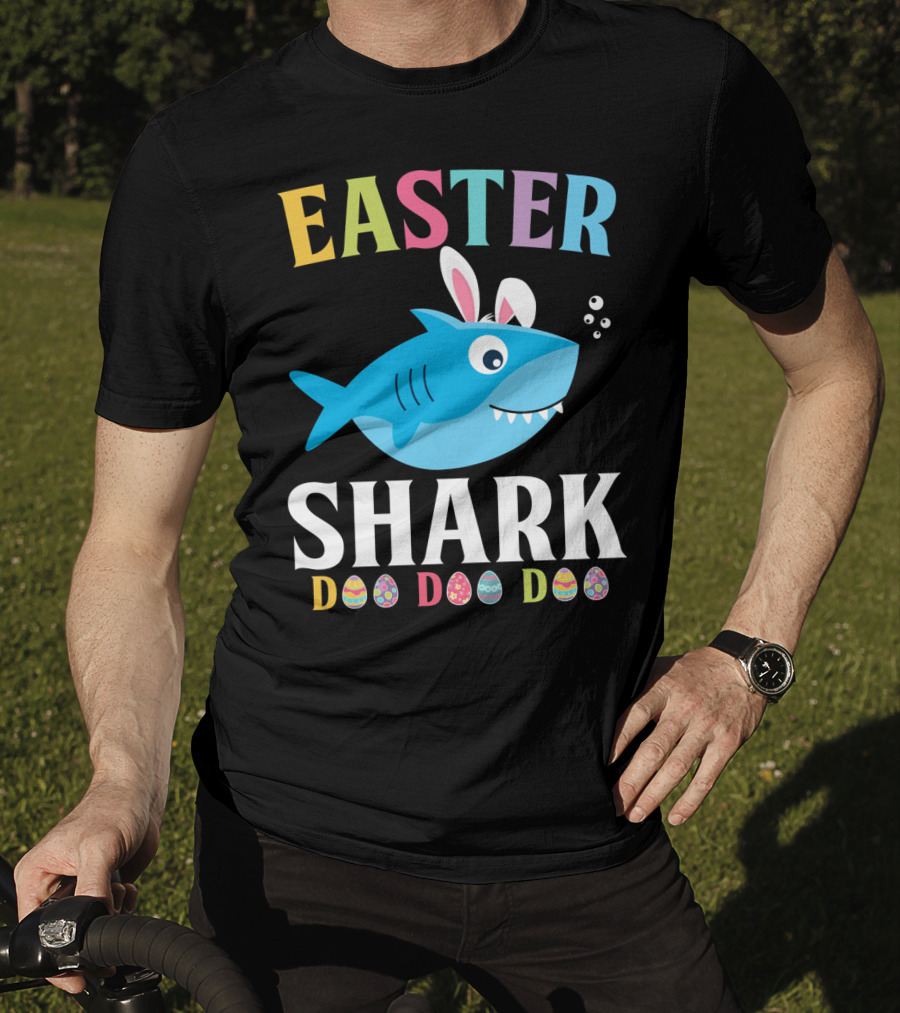 Easter Shark Bunny Do Do Do Kids Toddler T-Shirt