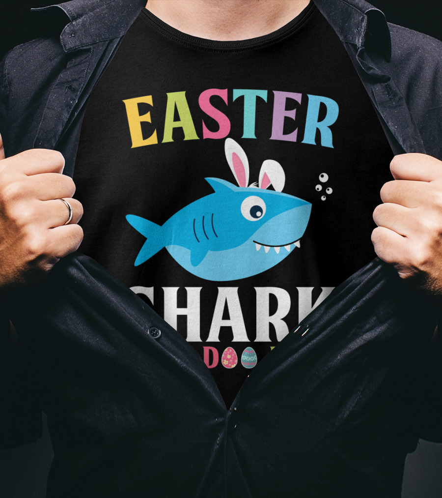 Easter Shark Bunny Do Do Do Kids Toddler T-Shirt