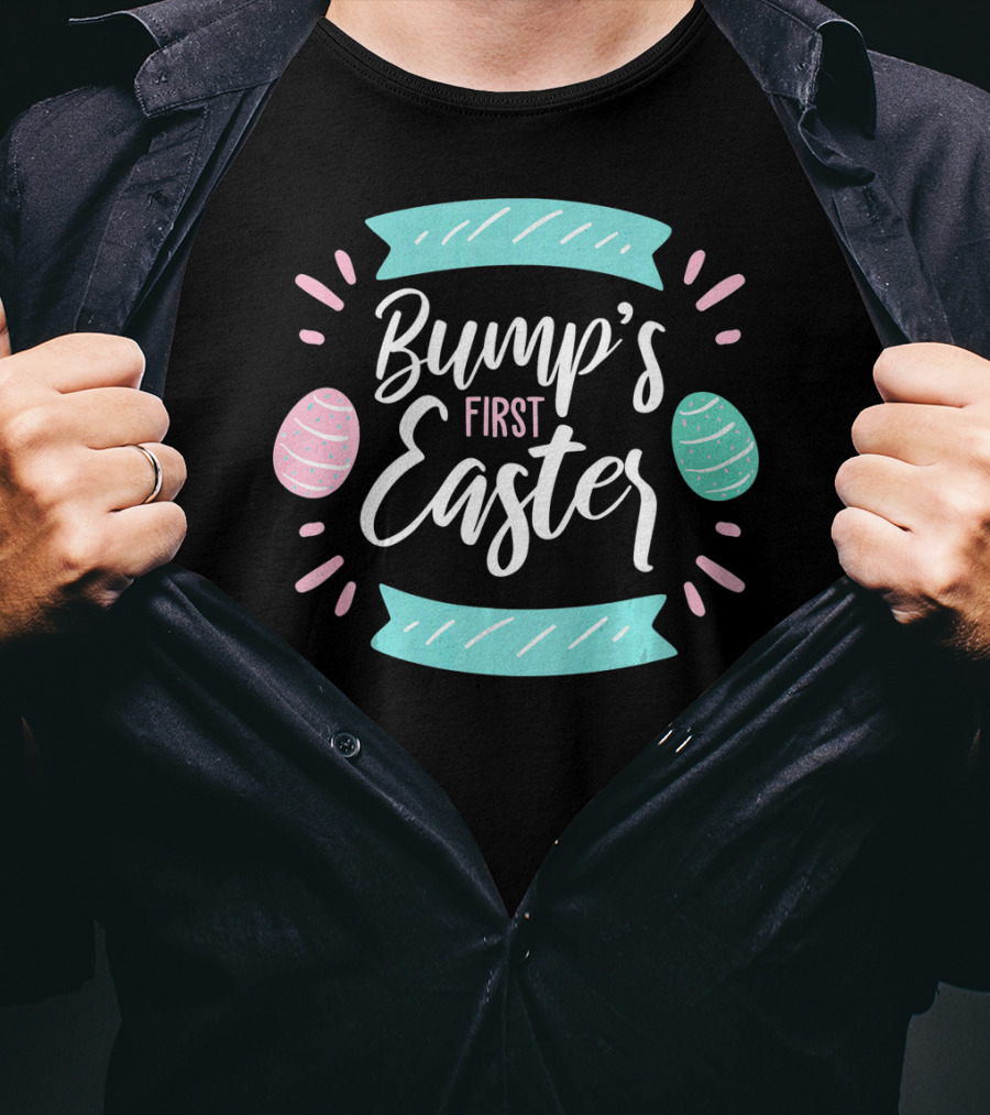 Bump's First Easter New Baby Mother Pastel Egg T-Shirt