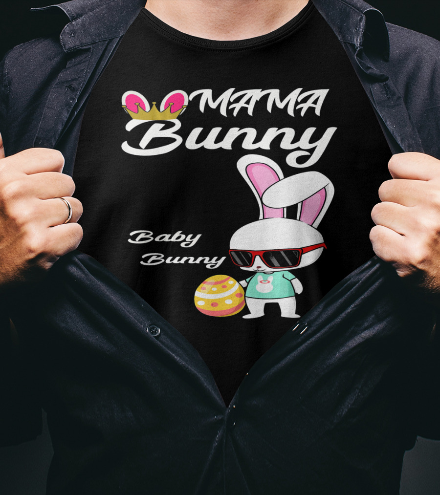 Mama Bunny Baby Bunny Easter Rabbit T-Shirt