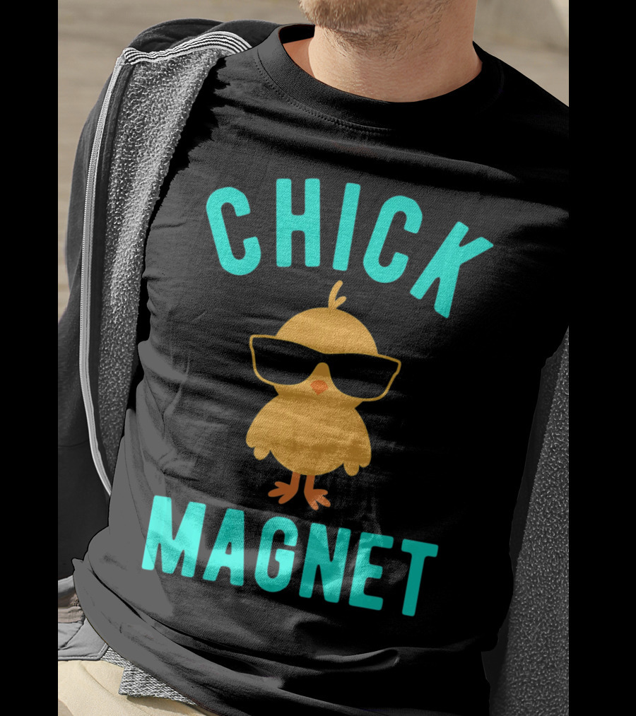 Chick Magnet Funny Easter Sunglasses Casual T-Shirt