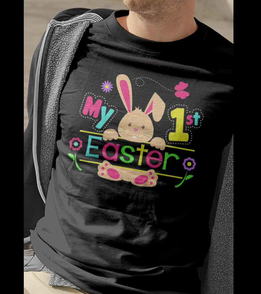 Kids My 1st Easter Bunny Flowers T-Shirt