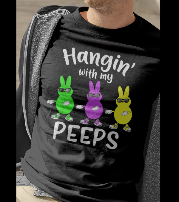 Hangin With My Peeps Funny Bunny Sunglasses Trio T-Shirt