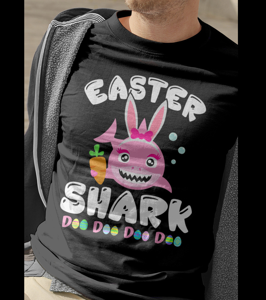 Easter Shark Bunny Doo Doo Doo Doo T-Shirt