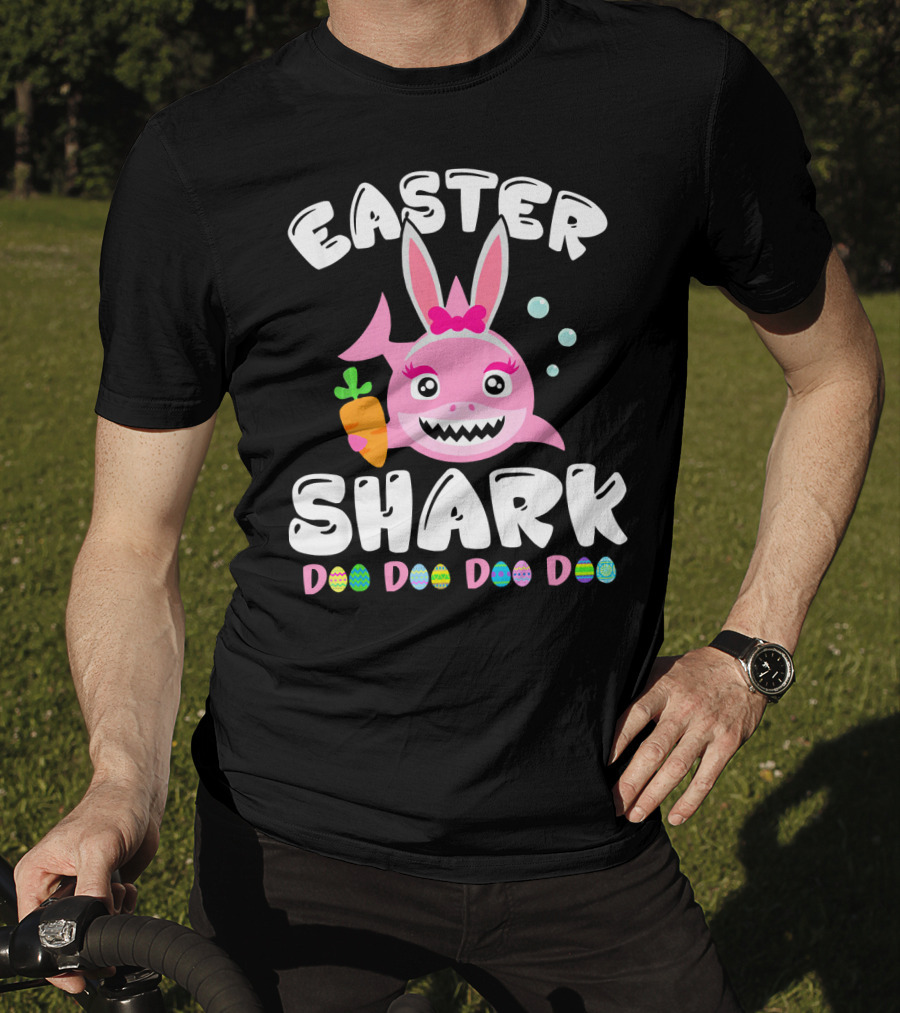 Easter Shark Bunny Doo Doo Doo Doo T-Shirt