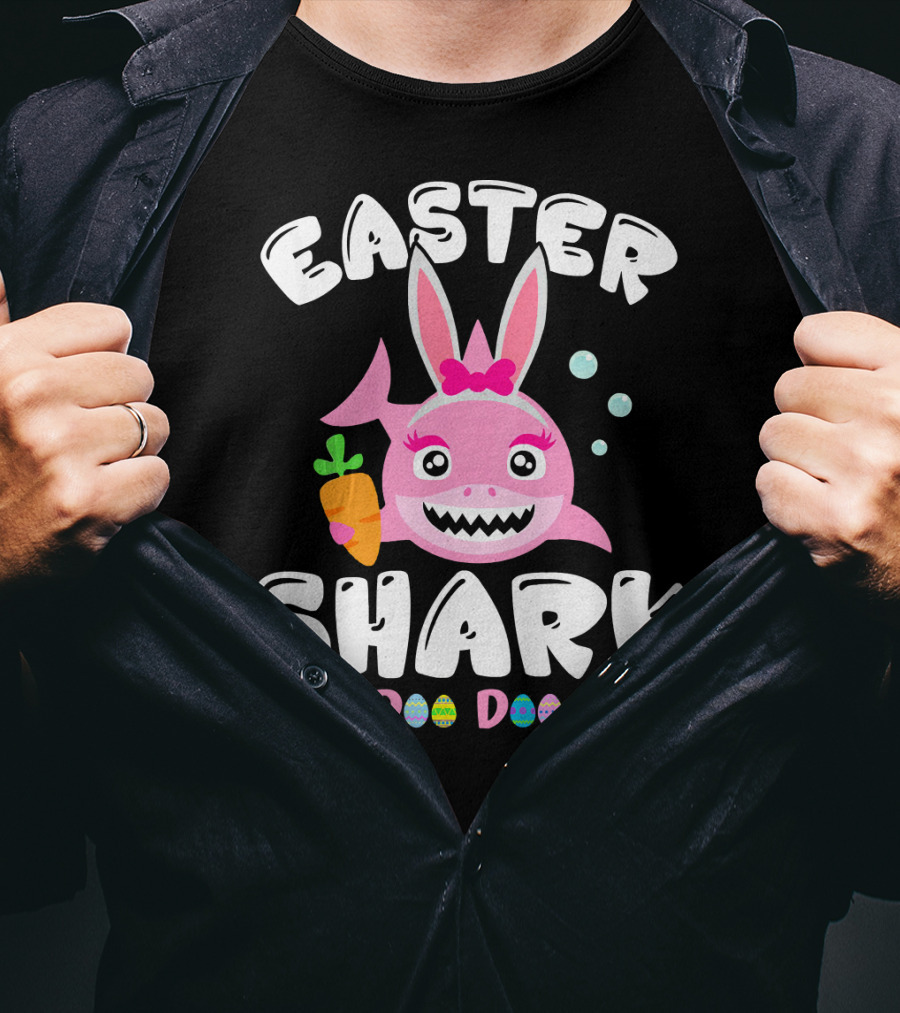 Easter Shark Bunny Doo Doo Doo Doo T-Shirt