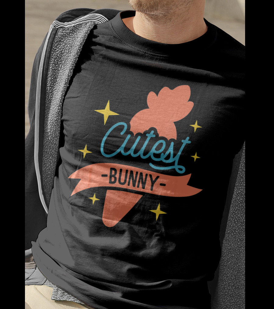 Cutest Bunny Carrot Starry Easter Egg T-Shirt