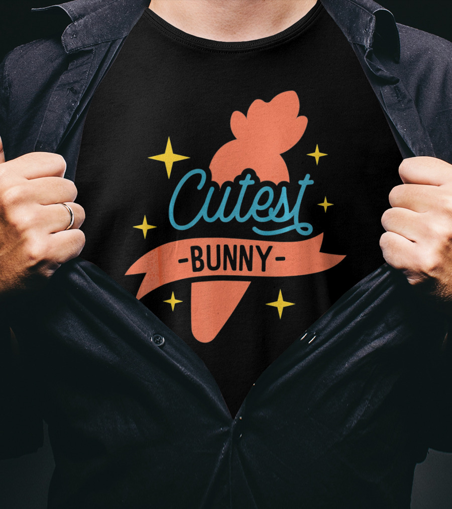 Cutest Bunny Carrot Starry Easter Egg T-Shirt