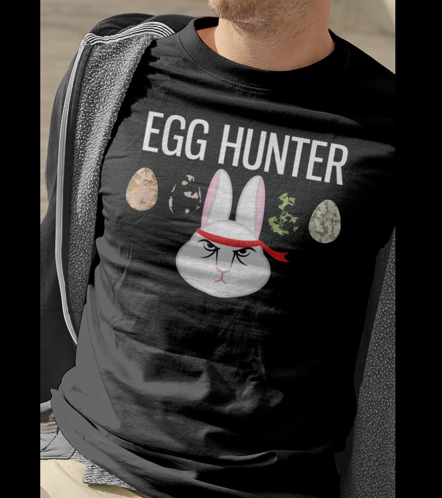 Egg Hunter Ninja Bunny Easter T-Shirt