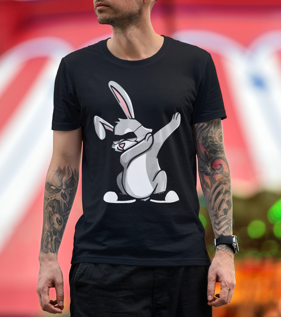 Easter Dab Bunny Women's Sunglasses Cute Rabbit Dancing T-Shirt