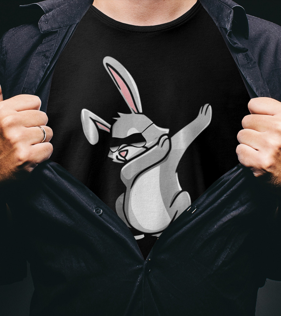 Easter Dab Bunny Women's Sunglasses Cute Rabbit Dancing T-Shirt