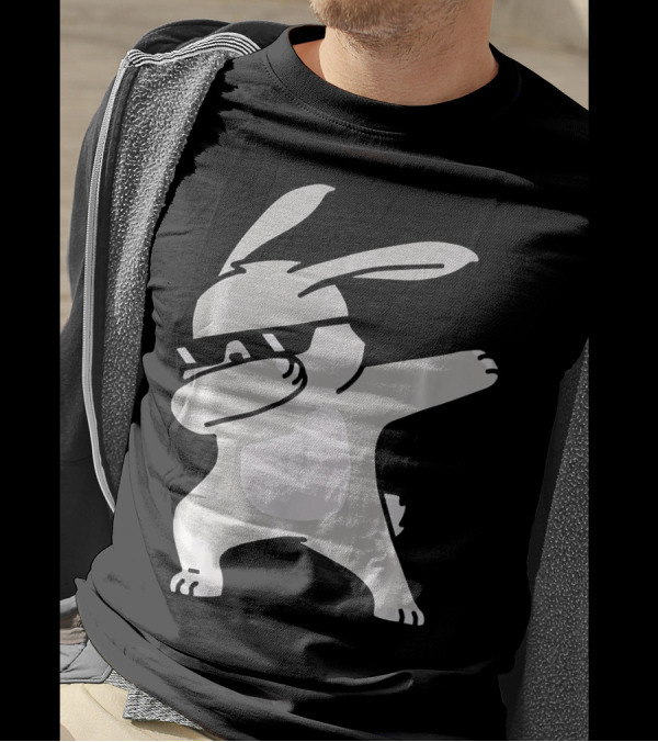 Happy Easter Day Cool Dabbing Rabbit T-Shirt