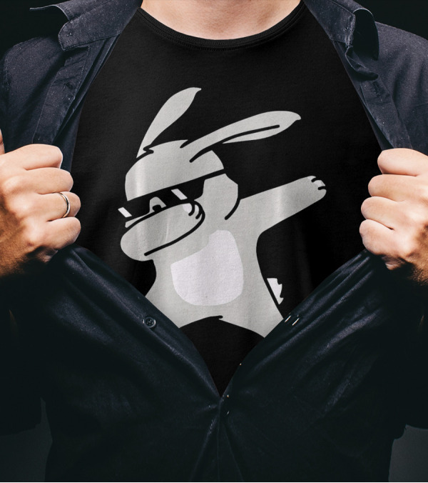 Happy Easter Day Cool Dabbing Rabbit T-Shirt