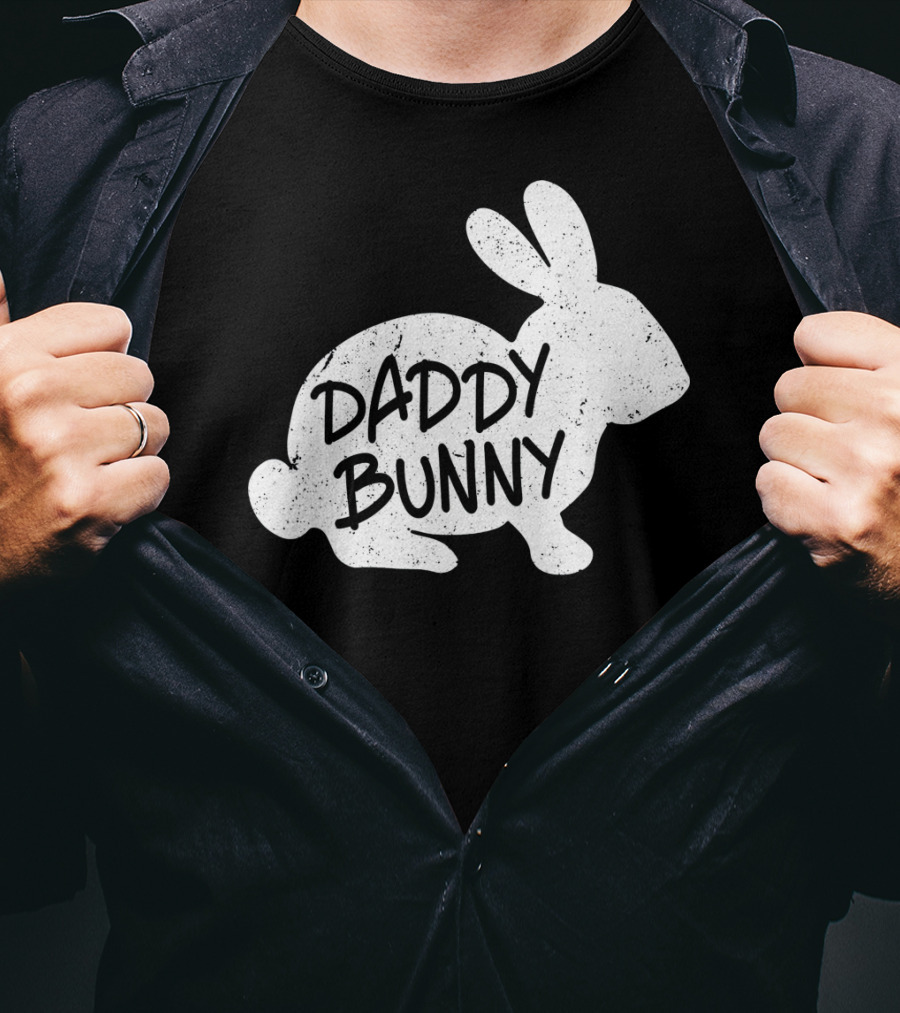 Family Matching Easter Daddy Bunny Matching T-Shirt