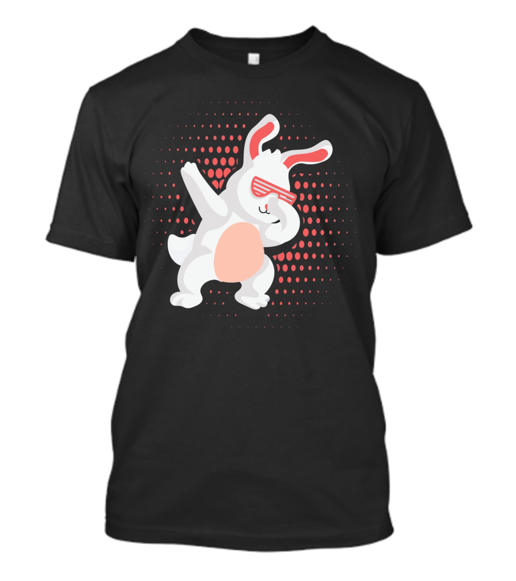 Funny Dabbing Hip Hop Bunny Easter With Shades T-Shirt