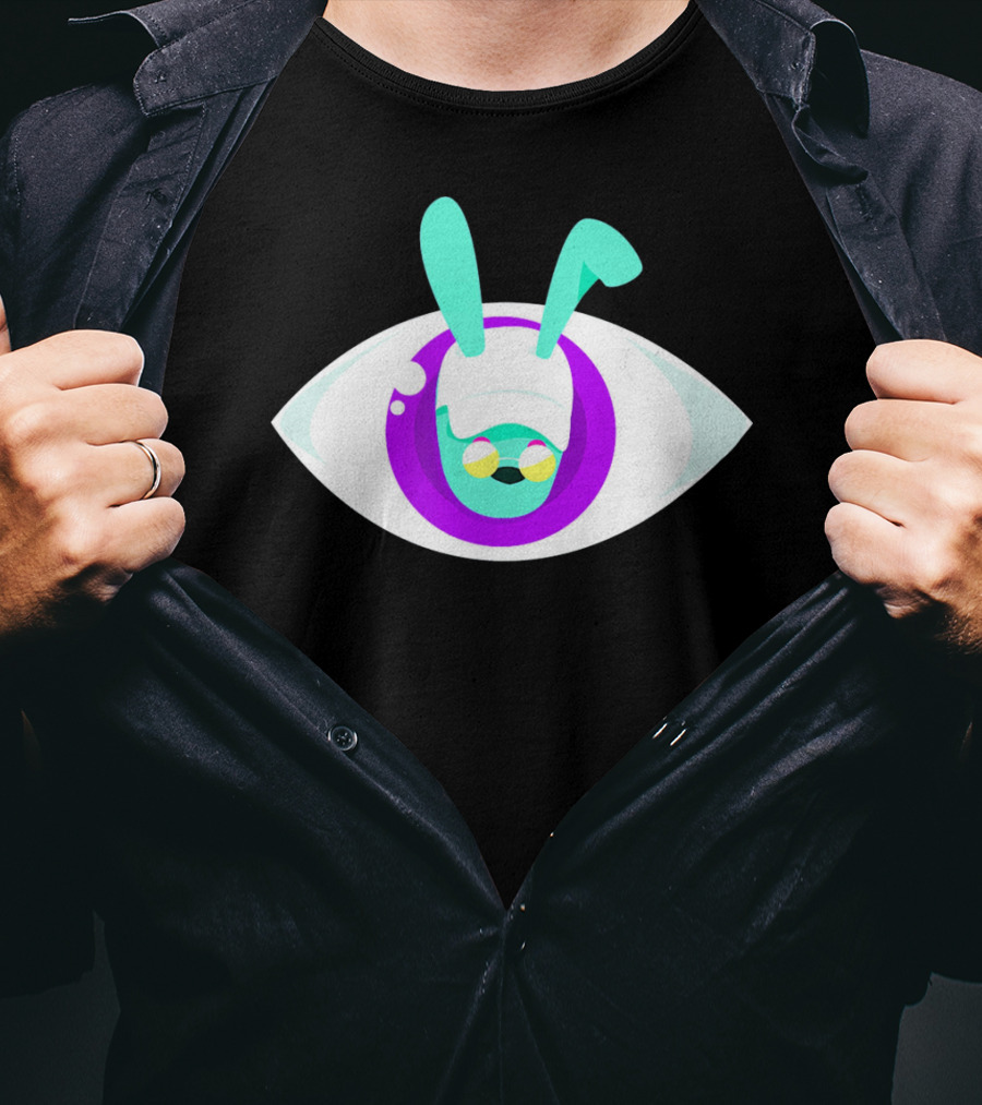 Bad Easter Bunny Big Eye Fashion Dembo Vibrant T-Shirt