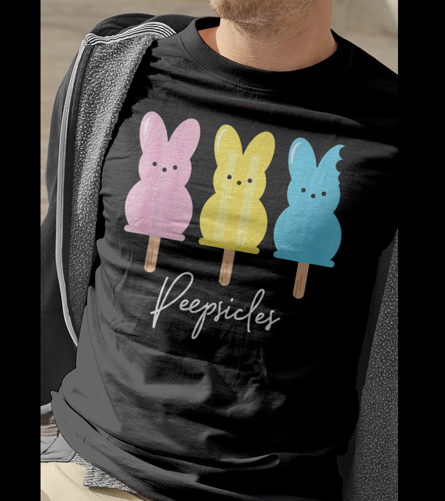 Peepsicles Fun Easter Bunny Cute Peep Popsicle T-Shirt