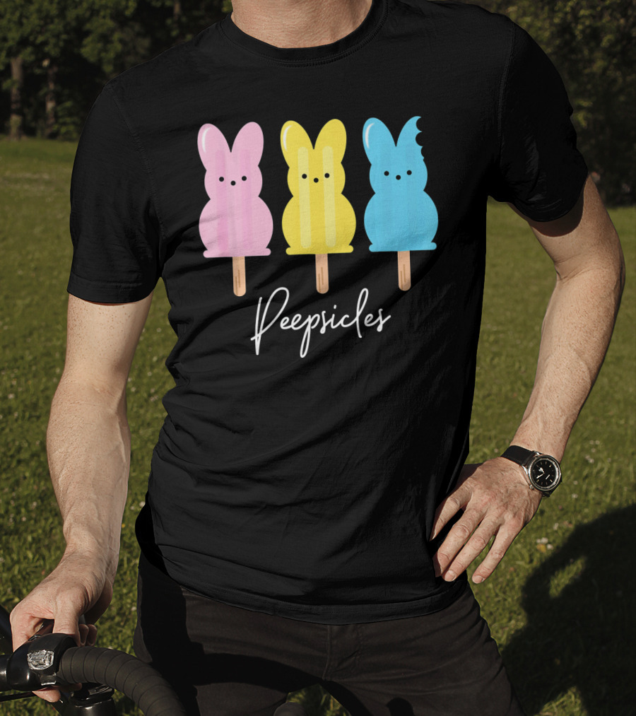 Peepsicles Fun Easter Bunny Cute Peep Popsicle T-Shirt