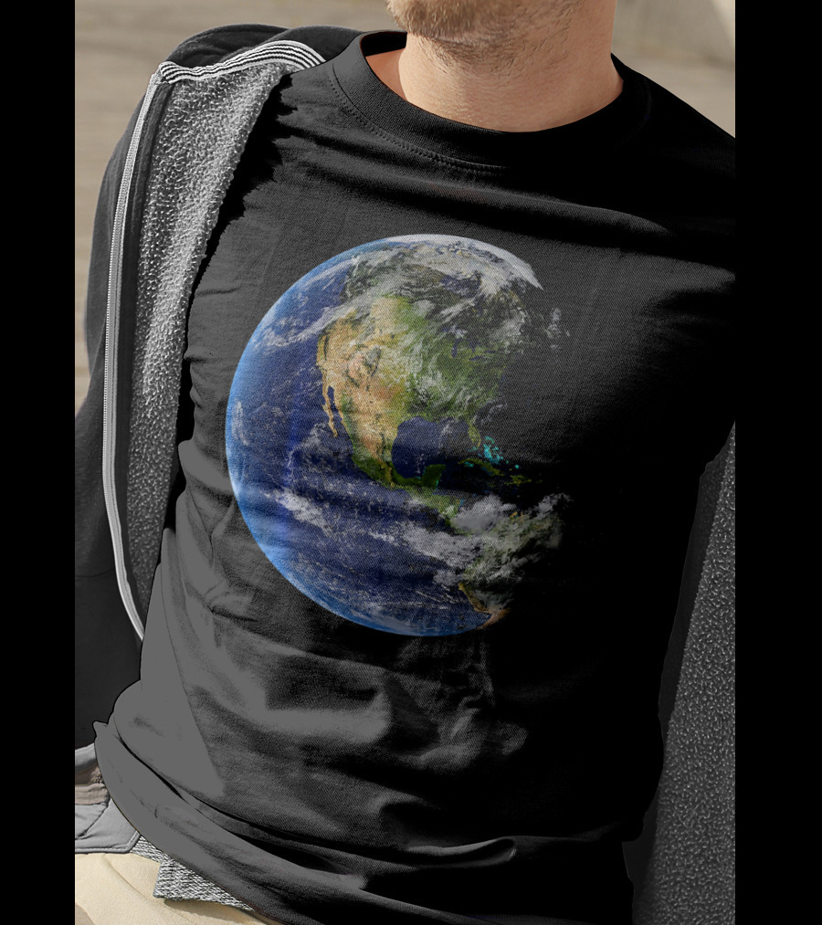 Planet Earth North America Globe T-Shirt