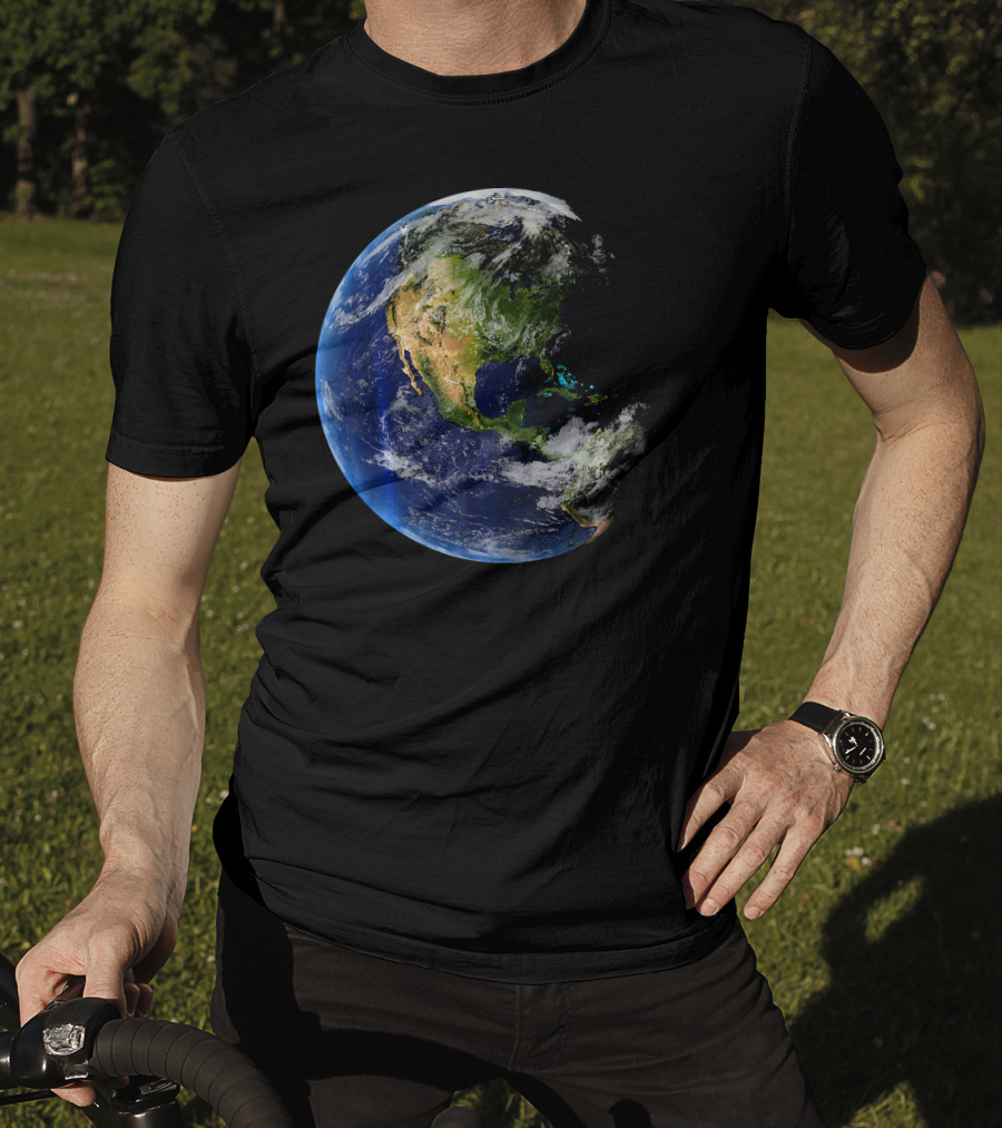 Planet Earth North America Globe T-Shirt