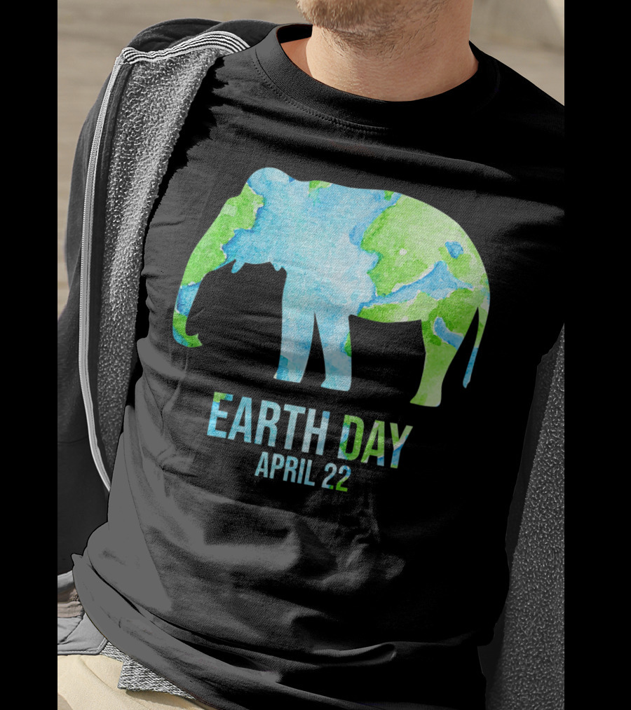 Earth Day April 22 Elephant School Event T-Shirt