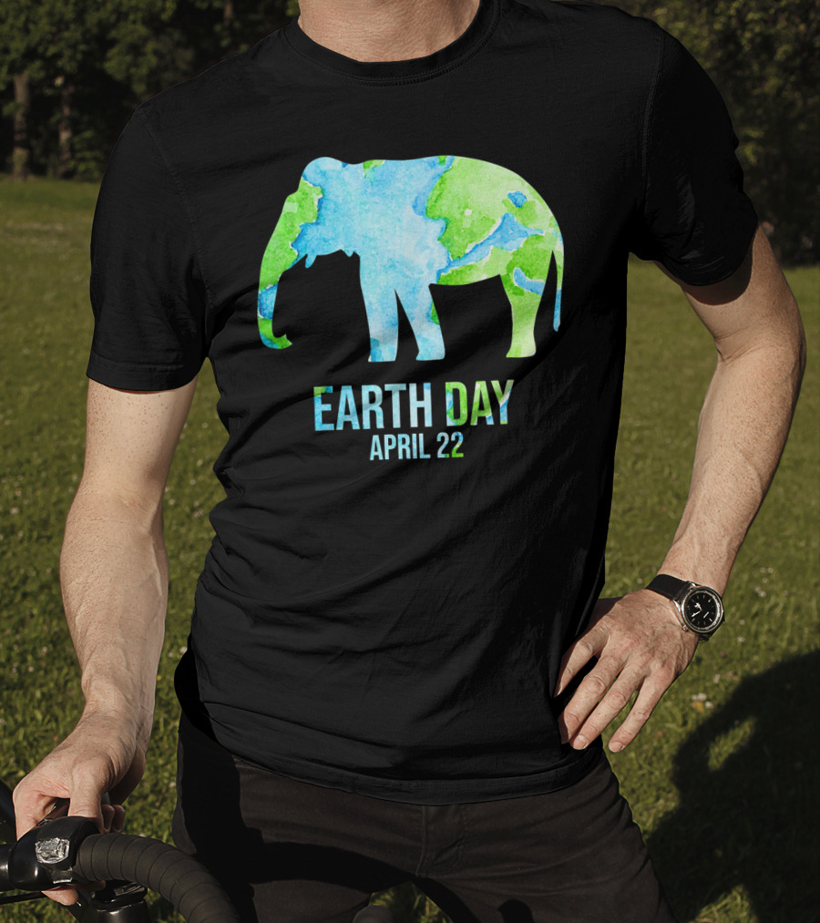 Earth Day April 22 Elephant School Event T-Shirt