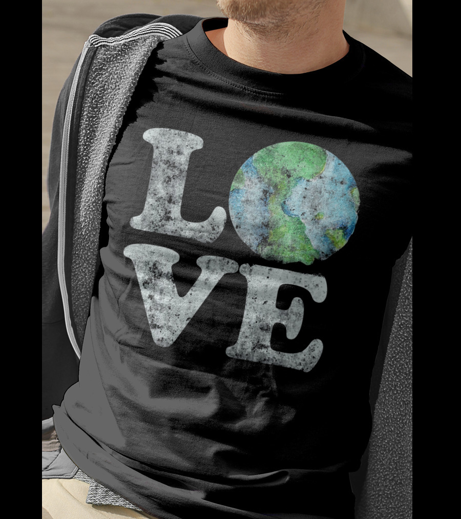 VINTAGE LOVE Your Mother Earth Planet Circle T-Shirt