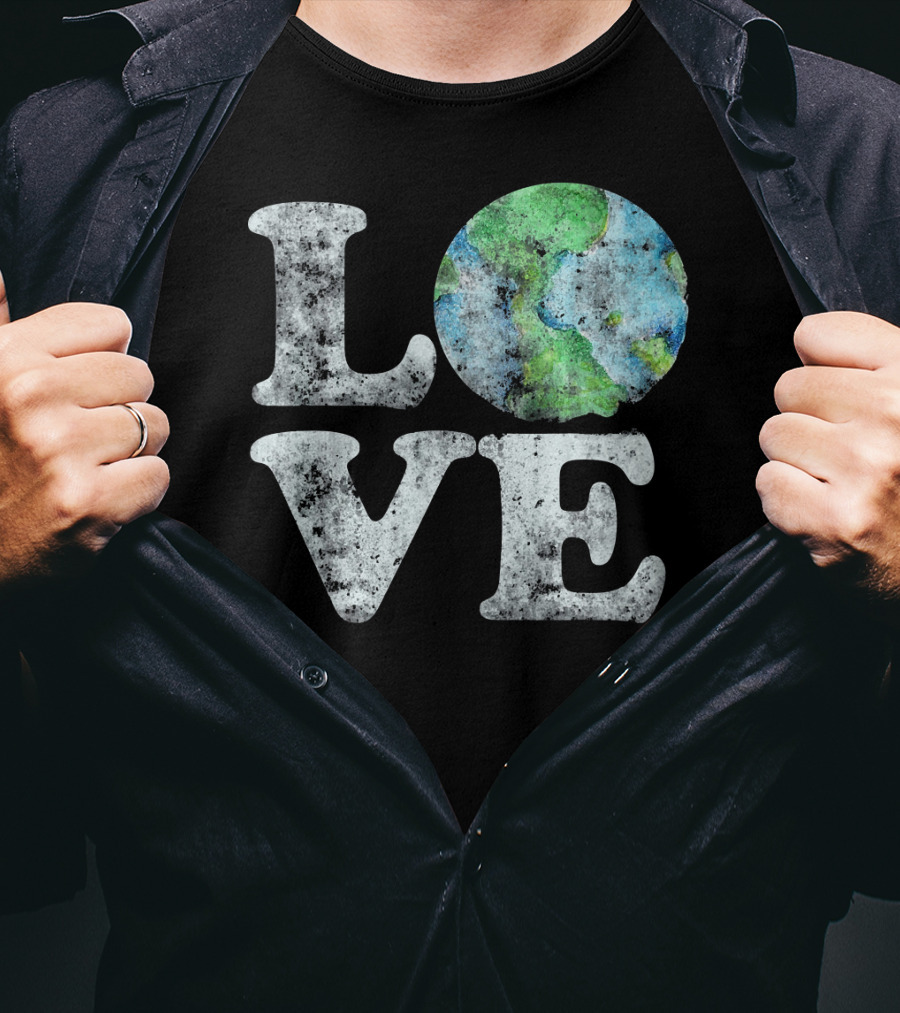 VINTAGE LOVE Your Mother Earth Planet Circle T-Shirt