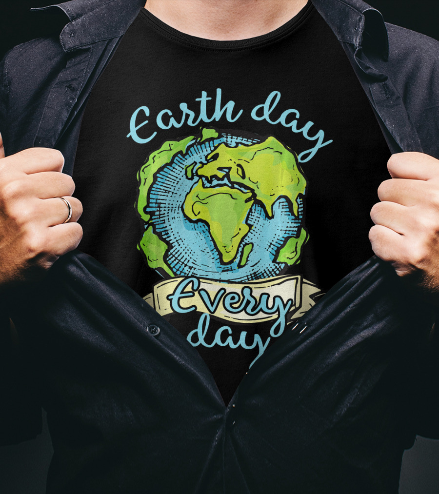 Earth Day Every Day Planet Embrace T-Shirt