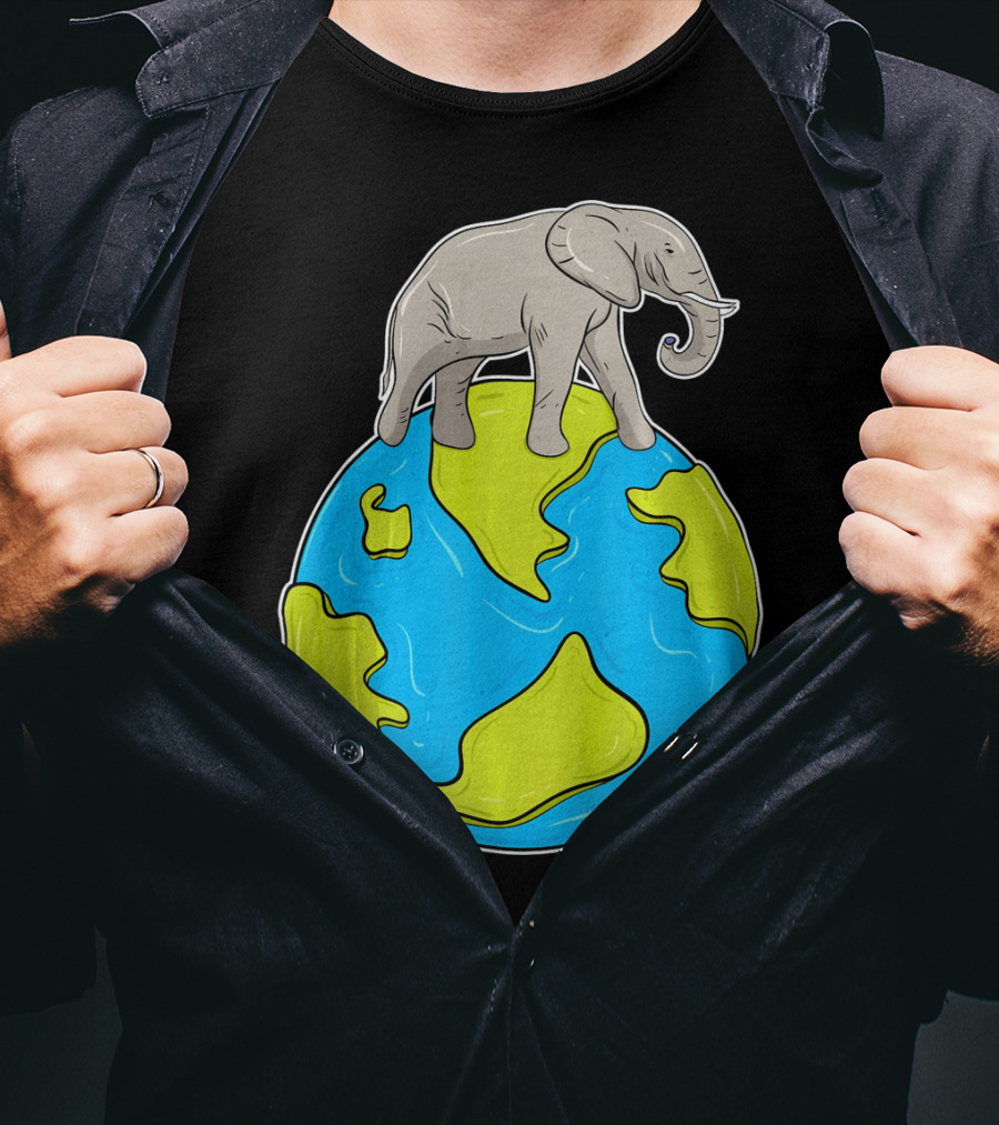 Celebrate Every Day Earth Elephant T-Shirt