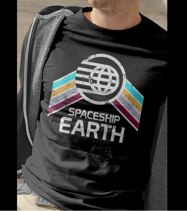 Spaceship Earth Retro T-Shirt